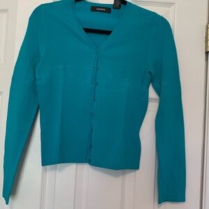 Express sweater buttons up front just came from cleaners